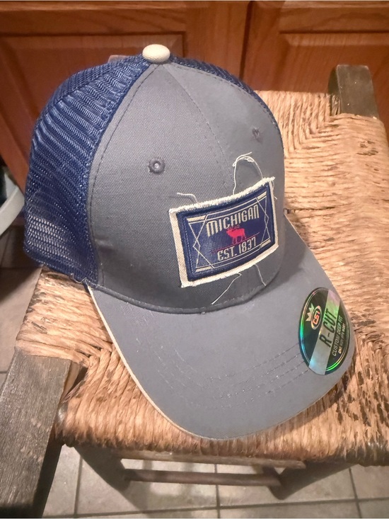 Other - Michigan Patch Trucker Hat - Navy/Gray